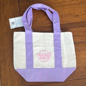 Trader Joe’s Mini pastel canvas tote bag